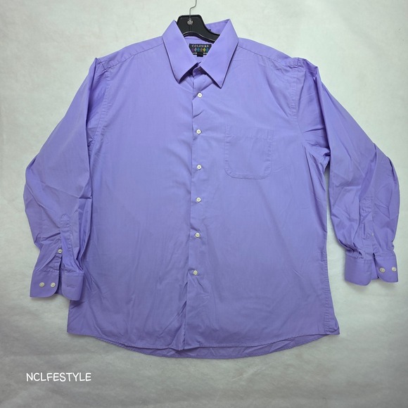 Colours by Alexander Julian Other - Colours Alexander Julian Mens XL 17.5 Purple Button Down Dress Shirt Long Sleeve